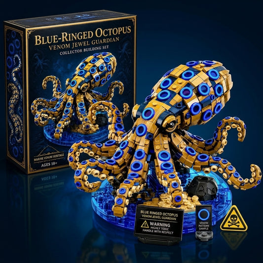 Blue Ringed Octopus Venom Jewel Guardian Collector Building Set