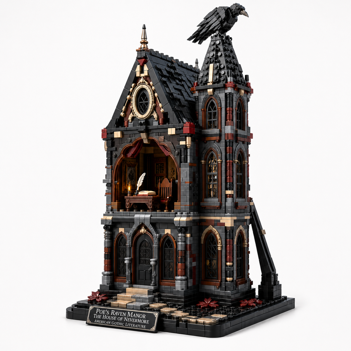 Poe’s Raven Manor — The House of Nevermore Collector Building Set