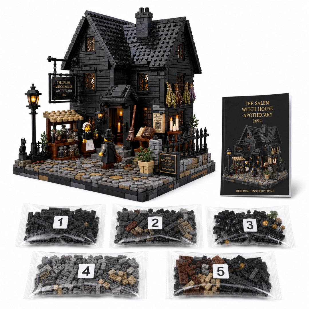 The Salem Witch House Apothecary Collector Building Set