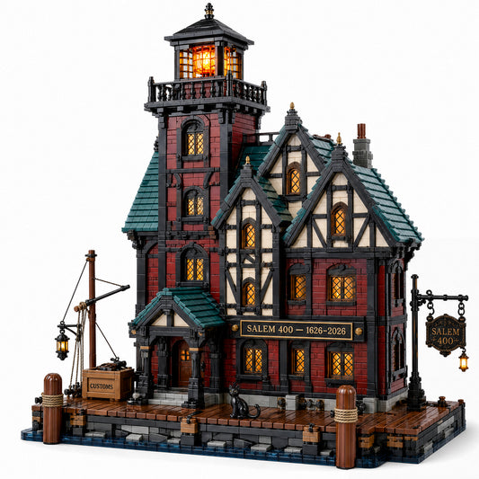 Salem 400 — Historic Custom House & Harbor Light Collector Building Set