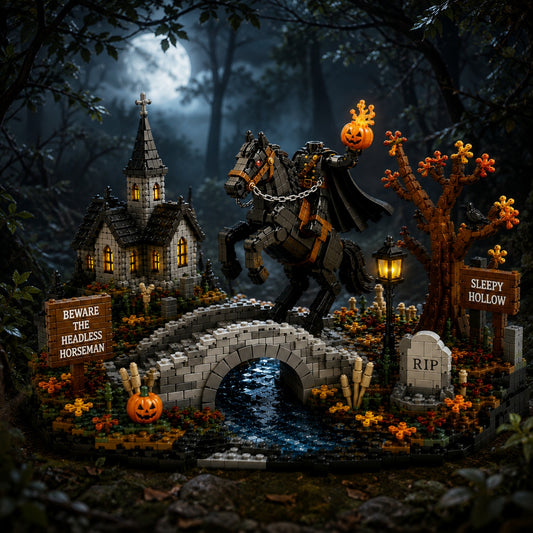 Sleepy Hollow Headless Horseman Building Blocks Set