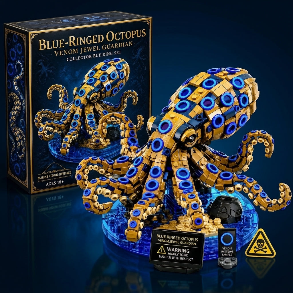 Blue Ringed Octopus Venom Jewel Guardian Collector Building Set