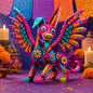 Día de los Muertos Winged Alebrije Building Set
