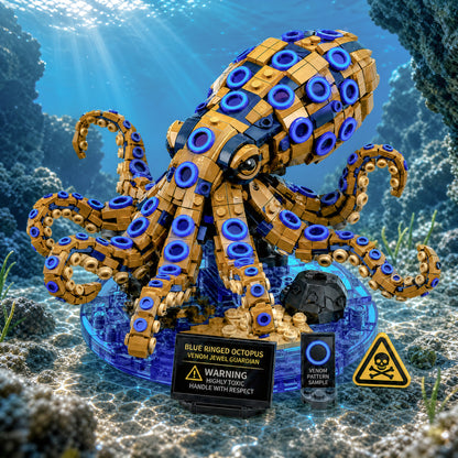 Blue Ringed Octopus Venom Jewel Guardian Collector Building Set