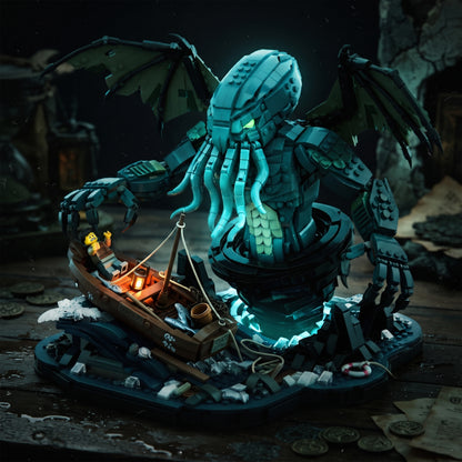 Lovecraftian Sea Monster Diorama Display Set