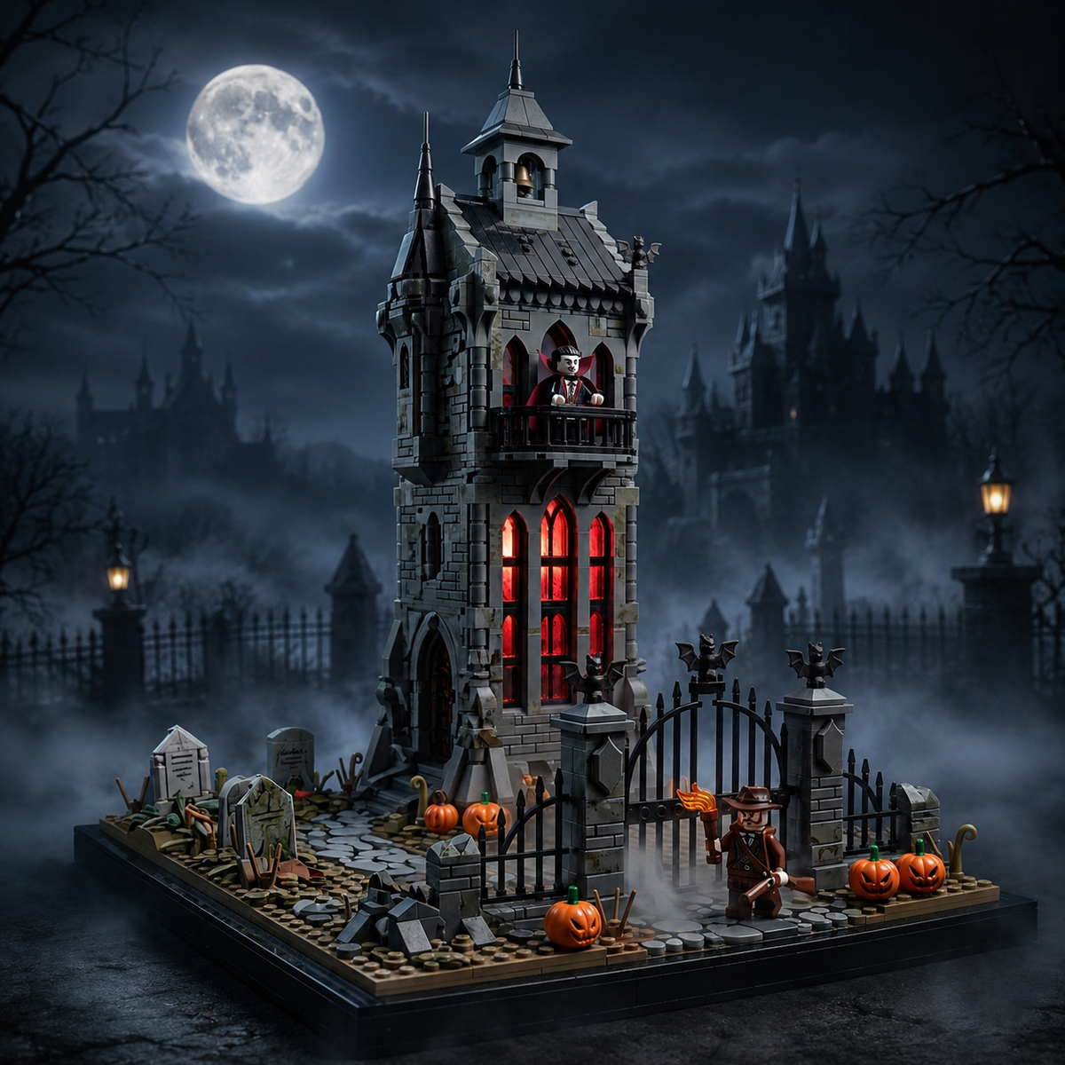 Vampire Bell Tower Gothic Building Set