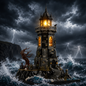 Raven’s Watch Gothic Lighthouse Building Set