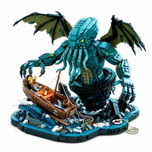 Lovecraftian Sea Monster Diorama Display Set