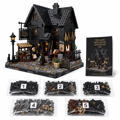 The Salem Witch House Apothecary Collector Building Set