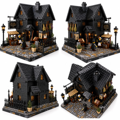 The Salem Witch House Apothecary Collector Building Set