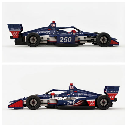 Freedom 250 #66 American Anniversary Open-Wheel Racing Car Building Set