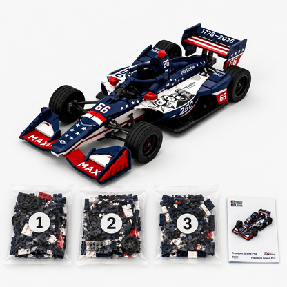 Freedom 250 #66 American Anniversary Open-Wheel Racing Car Building Set