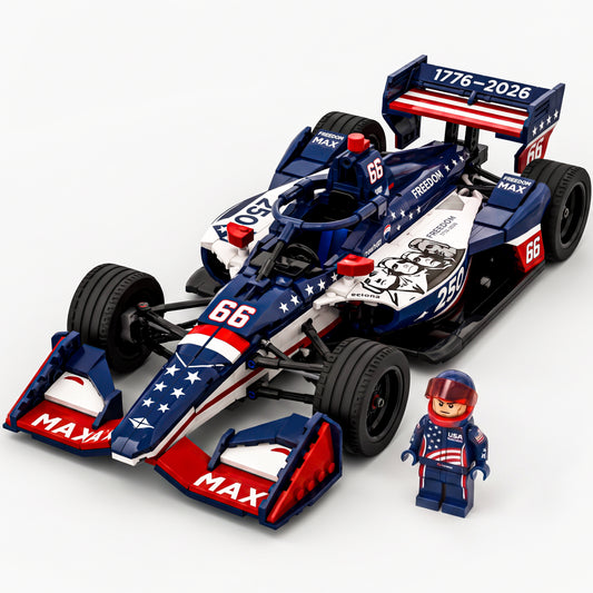 Freedom 250 #66 American Anniversary Open-Wheel Racing Car Building Set