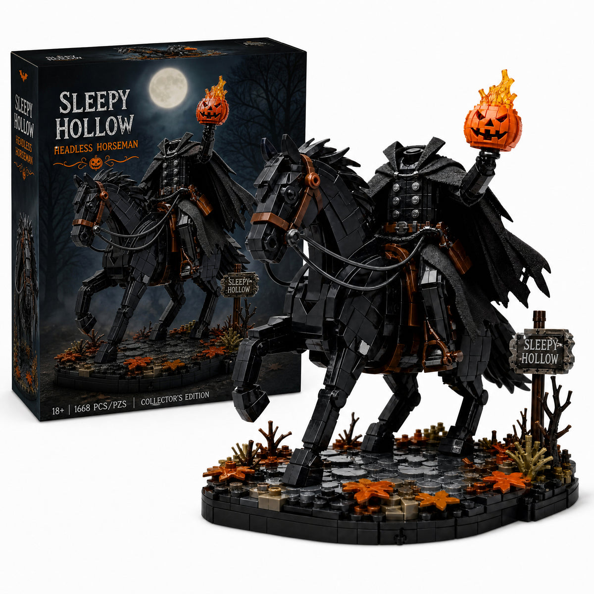 Sleepy Hollow Headless Horseman Display Building Set