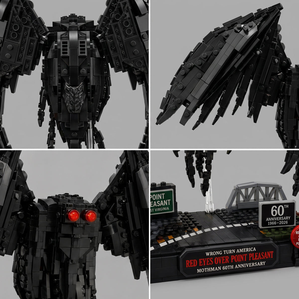 Mothman Red Eyes Over Point Pleasant — 60th Anniversary Collector Building Set