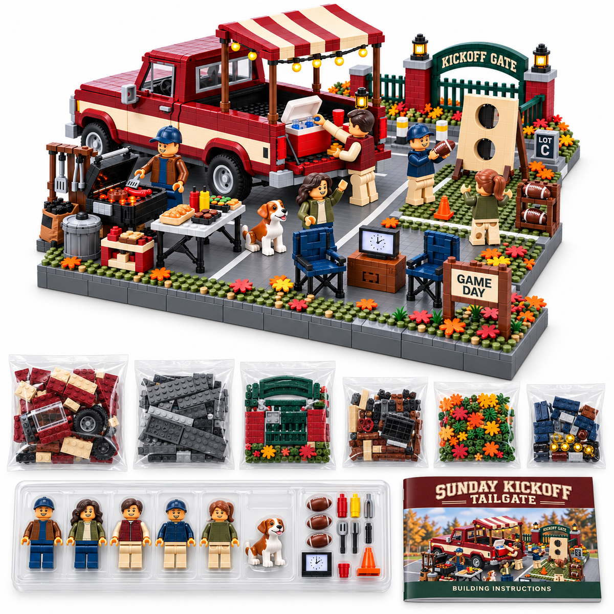 Sunday Kickoff Tailgate Building Set