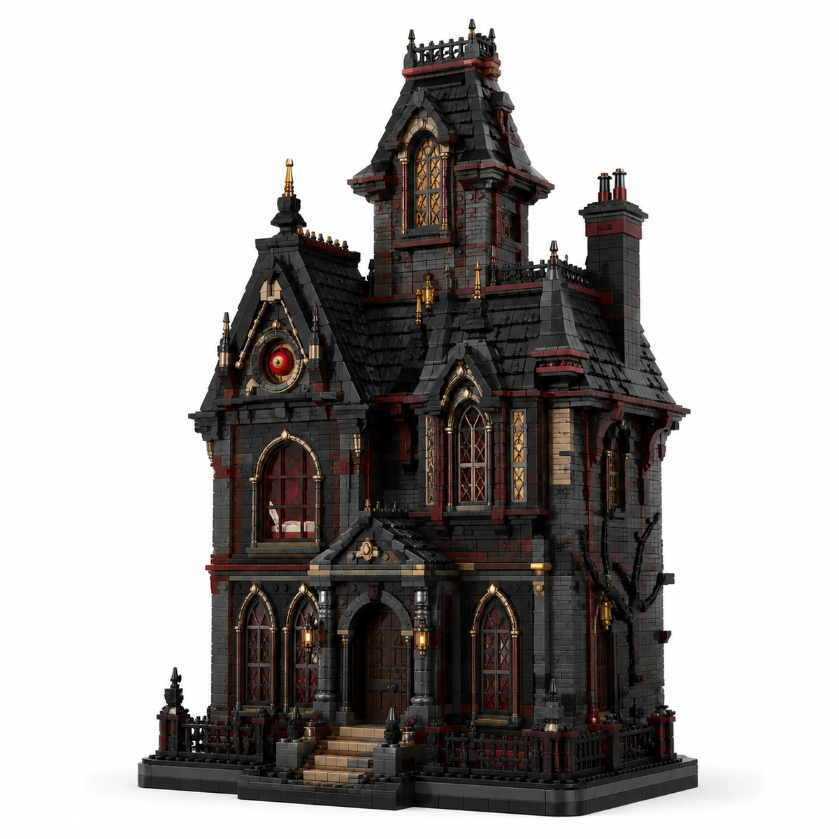 The Fall of the House of Usher Gothic Mansion Building Set