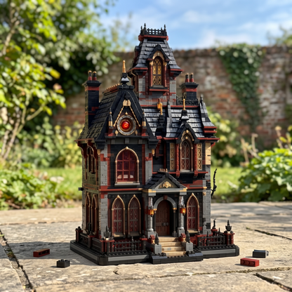 The Fall of the House of Usher Gothic Mansion Building Set