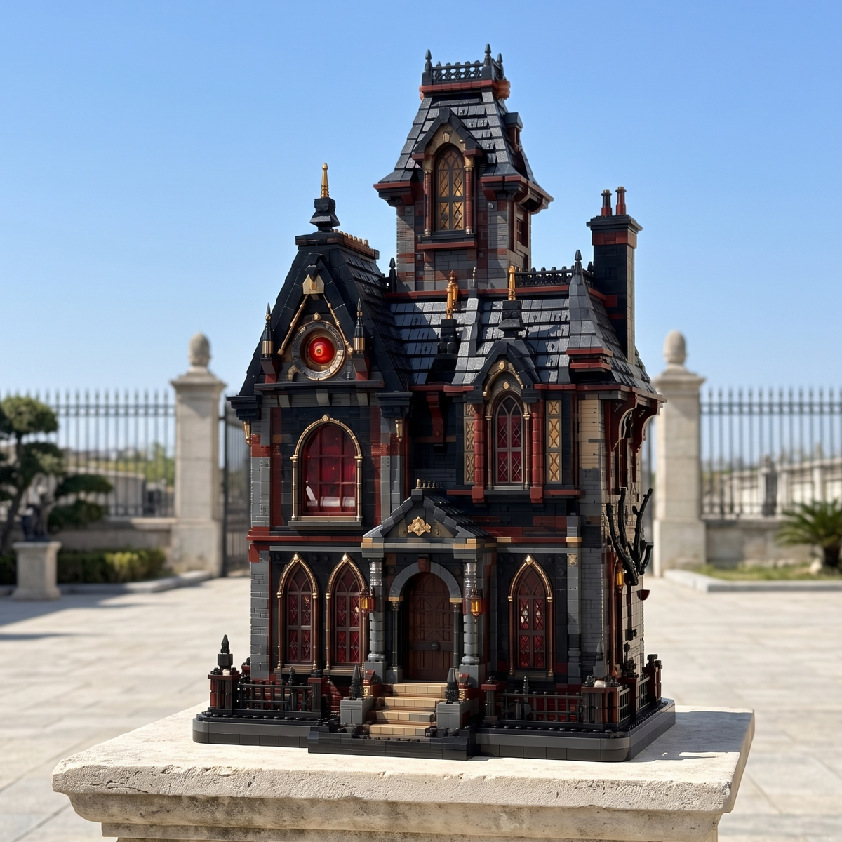 The Fall of the House of Usher Gothic Mansion Building Set