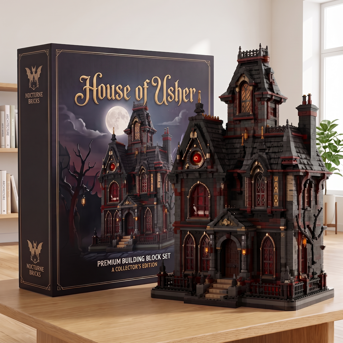 The Fall of the House of Usher Gothic Mansion Building Set