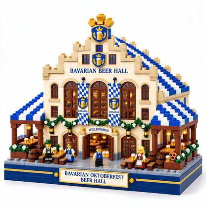 Bavarian Oktoberfest Beer Hall Building Set