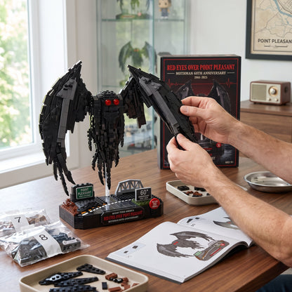 Mothman Red Eyes Over Point Pleasant — 60th Anniversary Collector Building Set