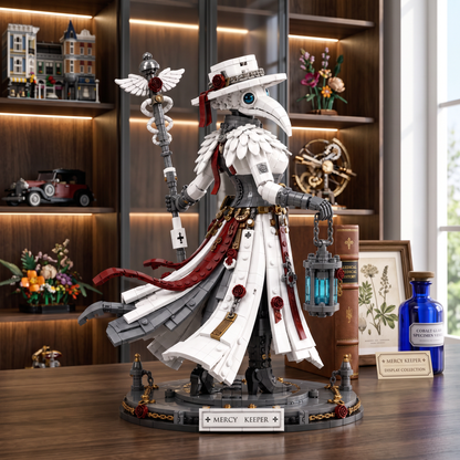 Mercy Keeper — White Plague Doctor Collector Building Set