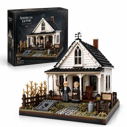American Gothic Farmhouse Collector Building Set